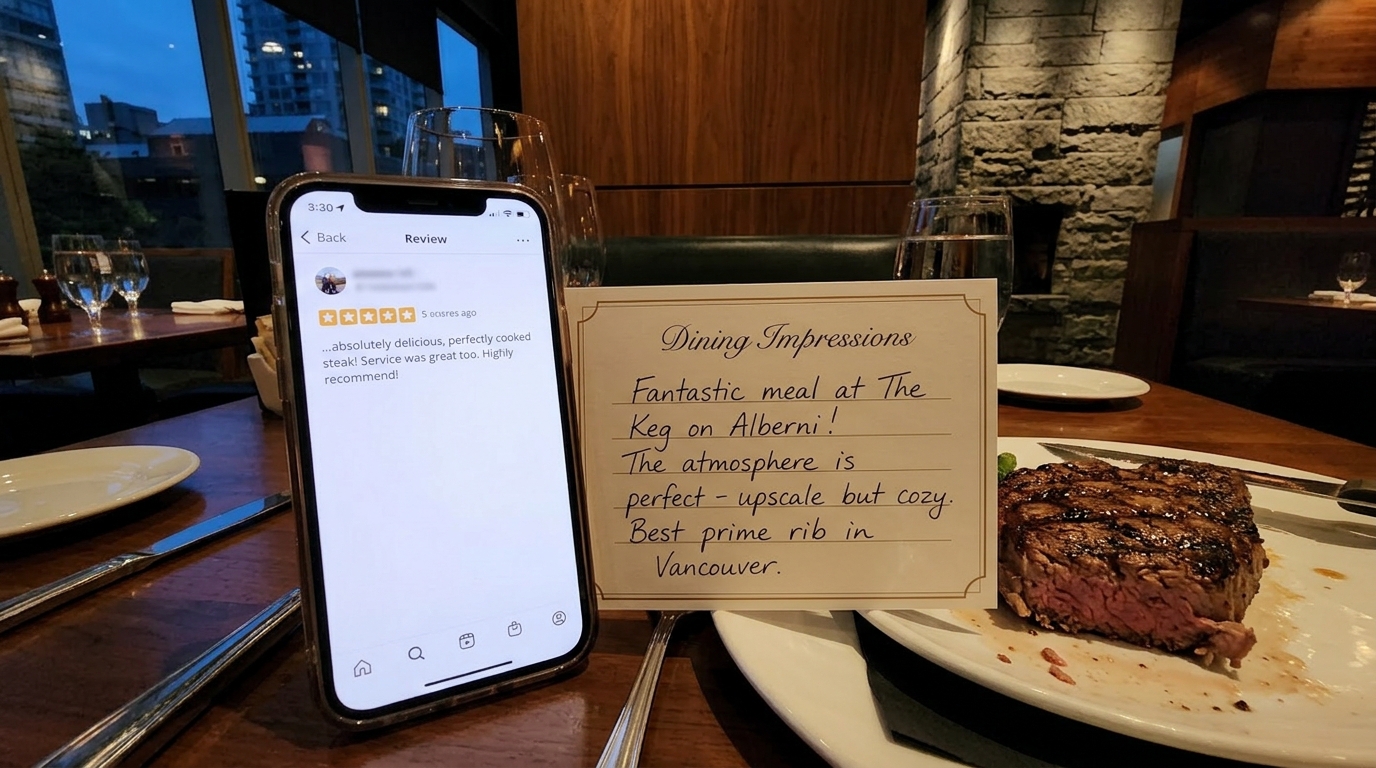 the keg Alberni reviews